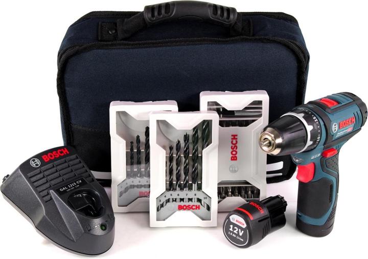 Produktbild Bosch Professional GSR 12V-15 inkl. 39-tlg. Set (Akkubetrieb)