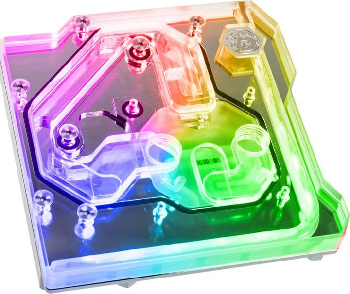 Bitspower Monoblocco per ASUS ROG Maximus XI Gene DRGB Nickel - Acrilico