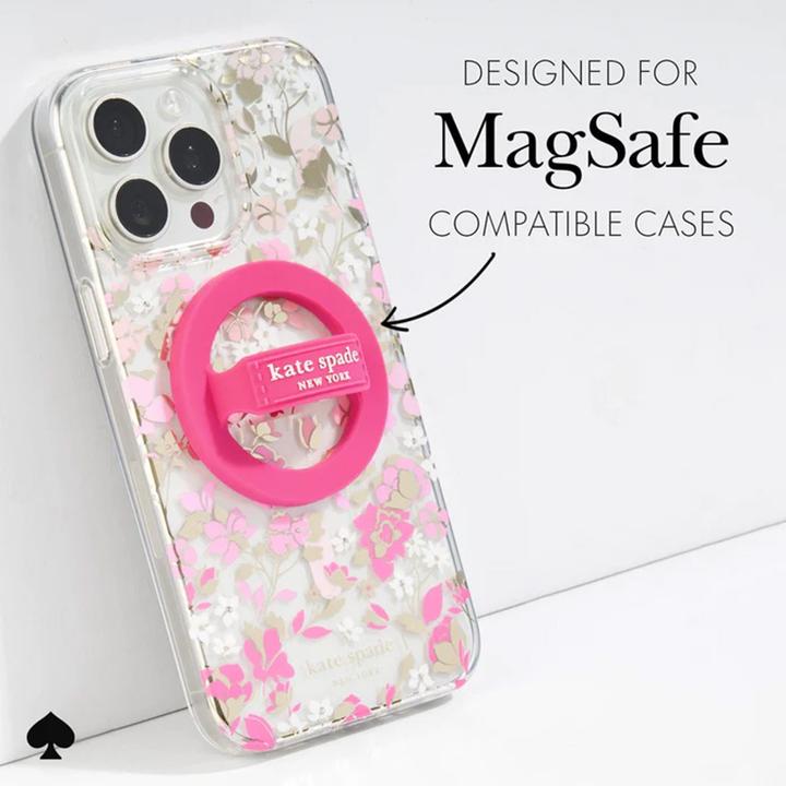 Immagine prodotto Kate Spade Magnetischer Schlaufengriff – MagSafe Fingergriff (Pom Pom Pink)
