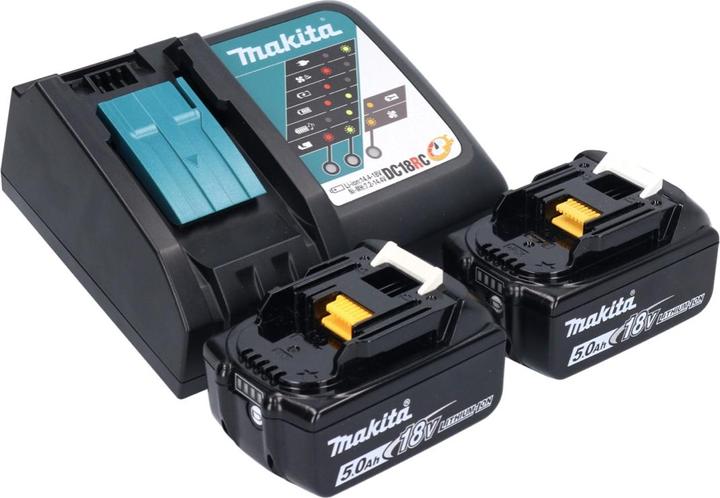 Produktbild Makita DBO 481 RTJ Akku Schwingschleifer 18 V 112 x 102 mm + 2x Akku 5,0 Ah + Ladegerät + Makpac (Schwingschleifer)