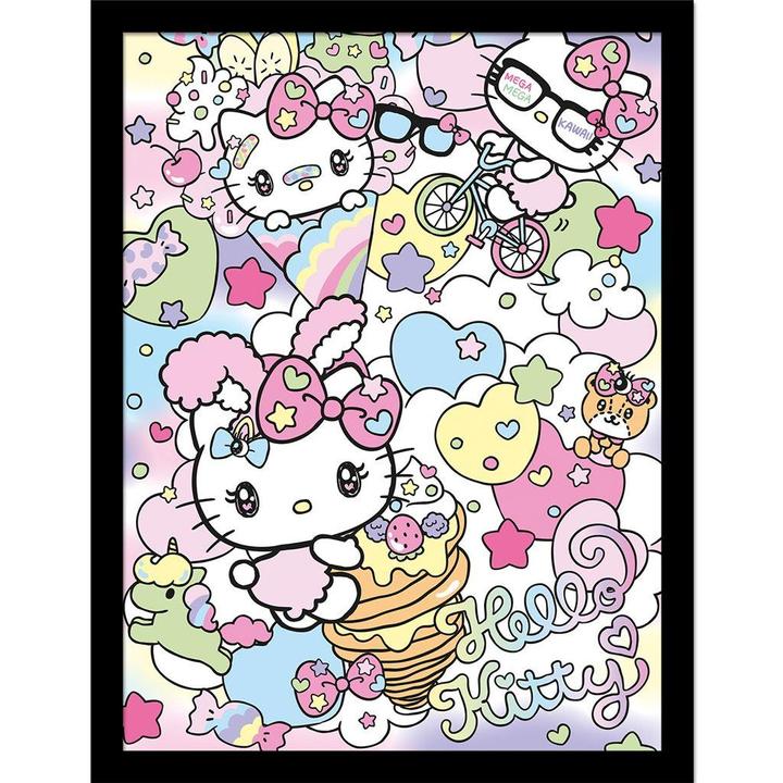 Actual product image Hello Kitty Harajuko Framed Poster (40 x 30 cm)