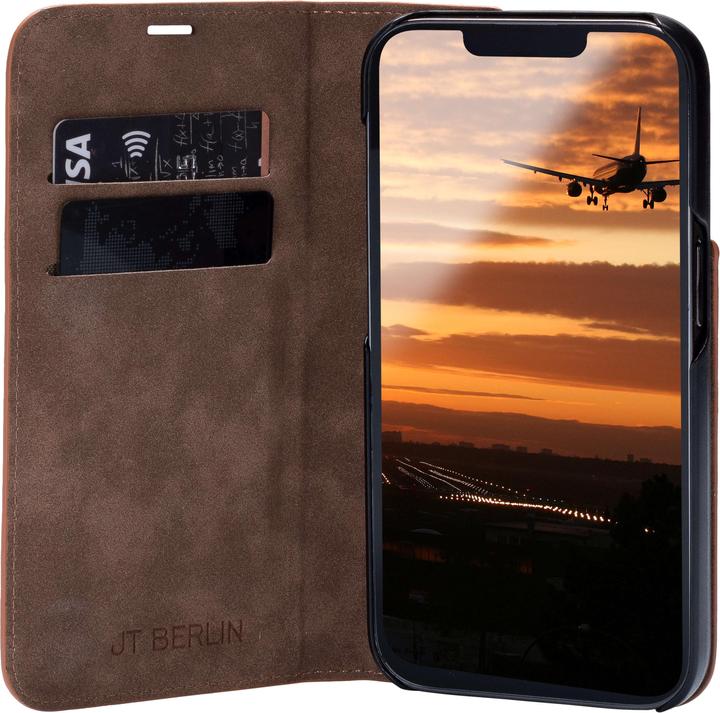 Produktbild JT Berlin Echtleder BookCase Tegel (Apple iPhone 16)