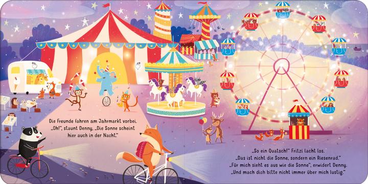 Productafbeelding Mein leuchtendes Bilderbuch: Der Dachs entdeckt die Lichter der Stadt (Duits, Sam Taplin, 2023)