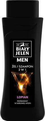 Biały Jeleń BiaÅ‚y JeleÅ„ Hypoallergenic Gel & Shampoo 2In1 For Men Burdock 300Ml (300 ml)