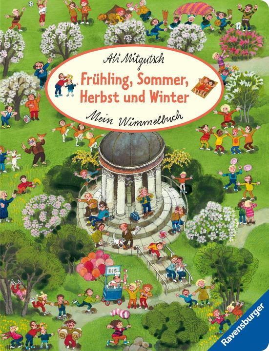 Actual product image Ravensburger My Wimmelbuch: Spring, summer, autumn and winter - cardboard picture book from 2 years, picture (German)