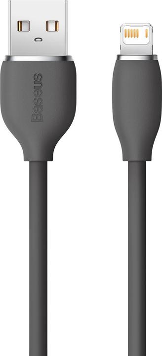 Produktbild Baseus Jelly Liquid Silica Gel Fast Charging Data Cable USB to iP 2.4A 1.2m Black (1.20 m, USB 2.0)