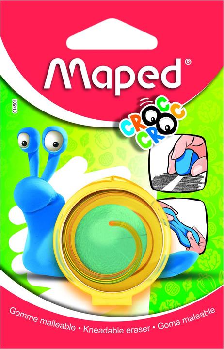 Immagine prodotto Maped Gomma da cancellare in plastilina CROC CROC, scatola protettiva rotonda