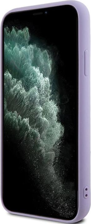 Actual product image Guess GUHCN61PSFDGSU iPhone 11 / Xr 6.1" fioletowy/purple hardcase Sequin Script Metal (Apple iPhone 11)