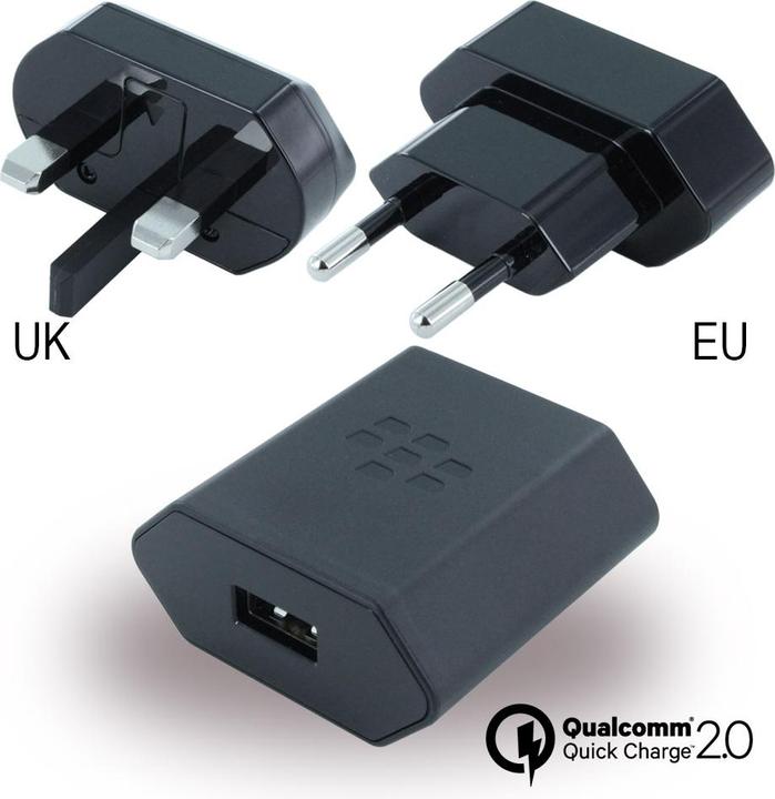 Actual product image BlackBerry Charger USB EU UK NA World Adapter (13.50 W)