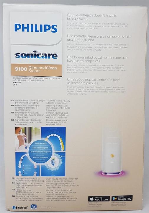 Immagine prodotto Philips HX9901/63 Sonicare Diamondclean Smart 9100 Spazzolino elettrico sonico, App, Oro Rosa (Spazzolino sonico)