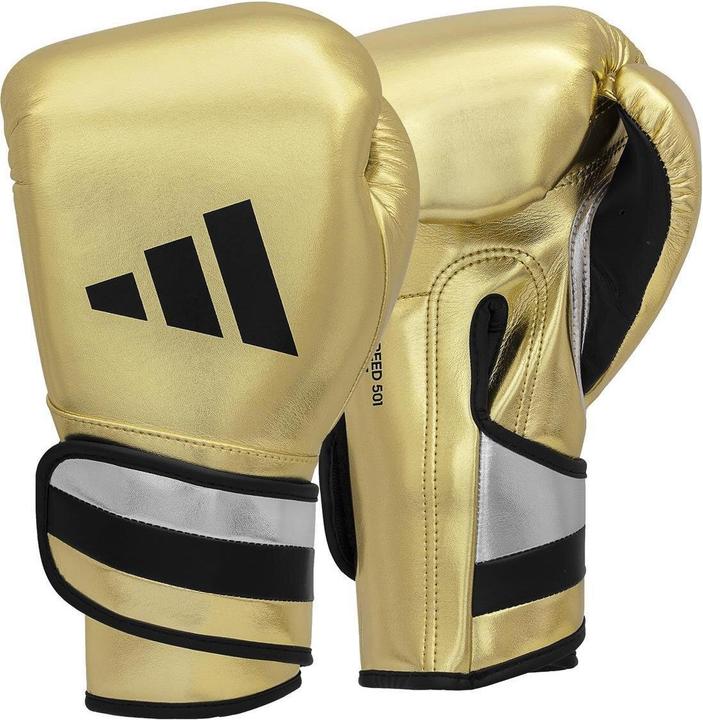 Produktbild adidas Boxhandschuhe Speed 500 gold/black Microfibre, ADISBG501 (14 OZ)
