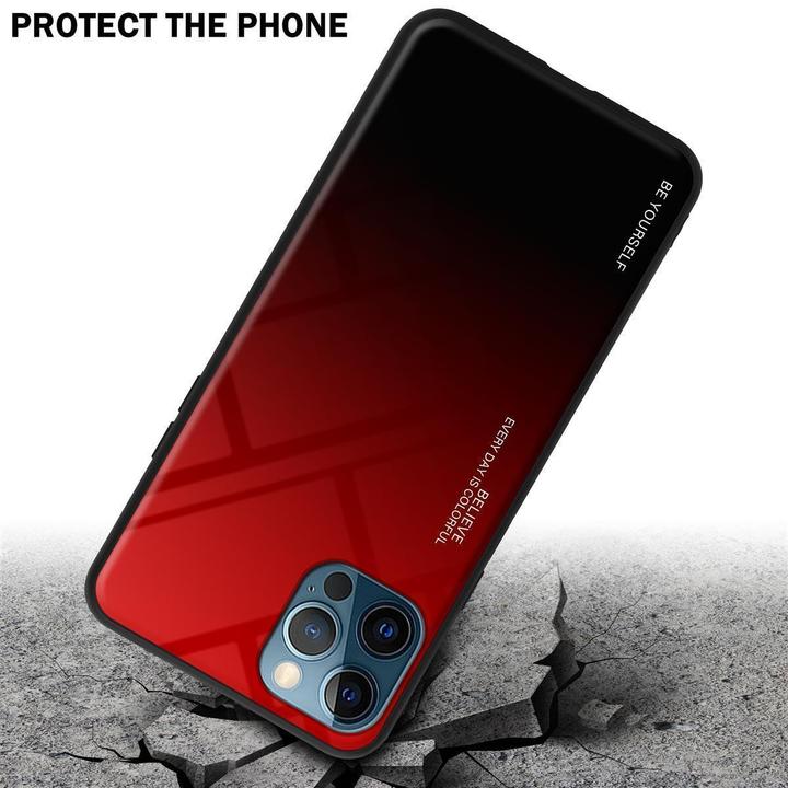 Image du produit Cadorabo Couverture en verre TPU 2 couleurs (Apple iPhone 12, Realme 12 Pro+)