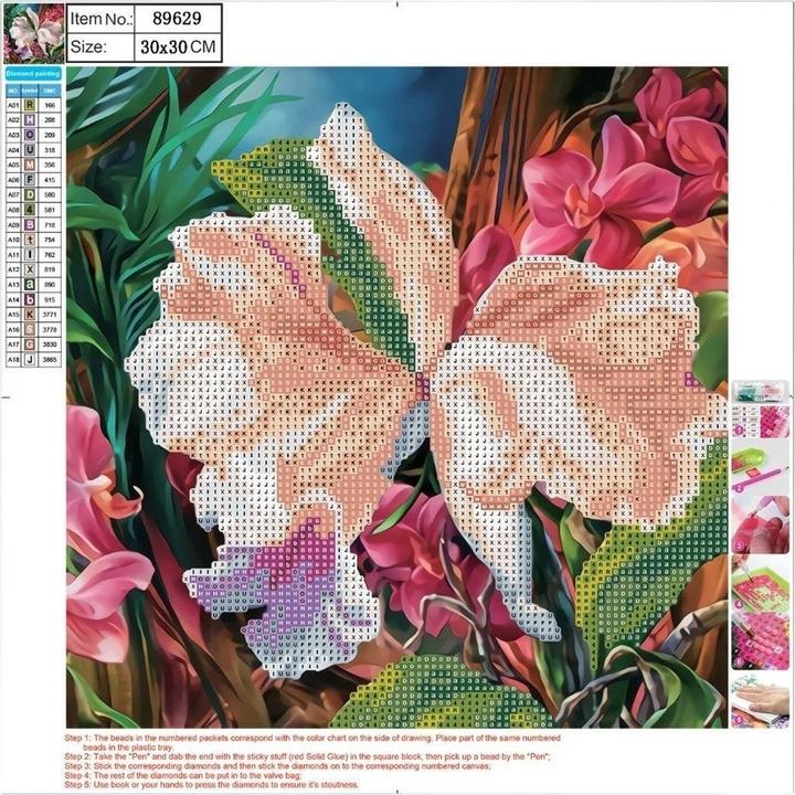 Centrum Mosaïque Diamant 5D 30x30cm Fleur 89629
