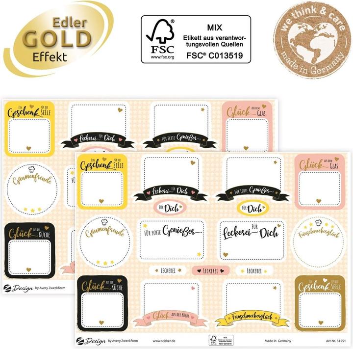 Actual product image Avery Motif sticker