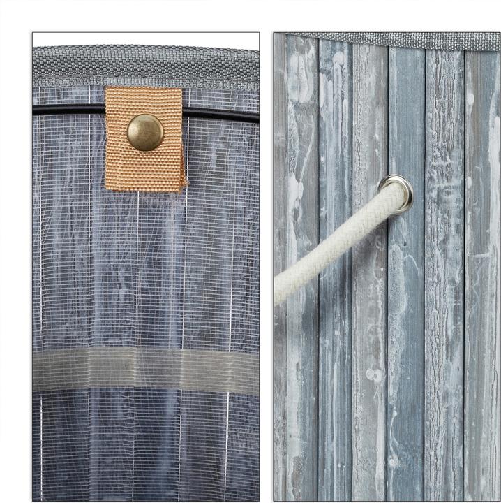 Image du produit Relaxdays Corbeille à linge couvercle (65 l)