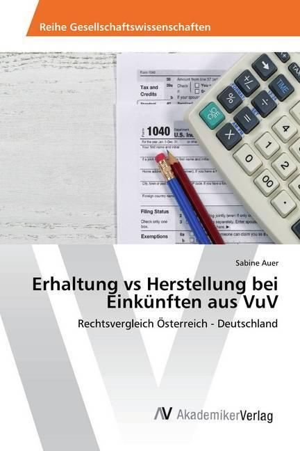 Immagine prodotto Erhaltung vs Herstellung bei Einkünften aus VuV (Tedesco, Sabine Auer, 2017)