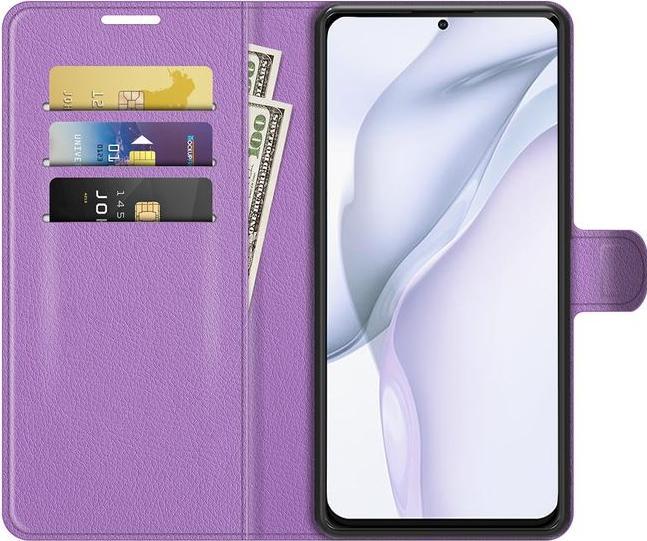 Actual product image MU Classic Litchi Leather Bookcover Series (Huawei P50)
