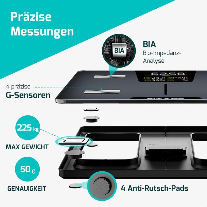 Actual product image Fitage Körperfettwaage (225 kg)