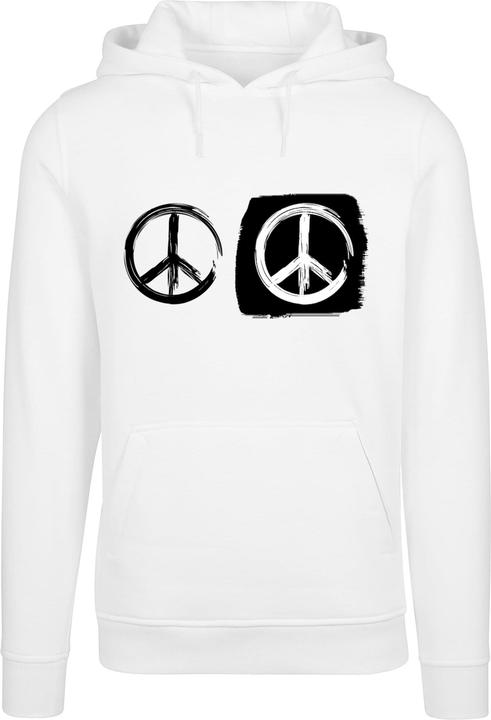 Produktbild Merchcode Peace - Double Peace White Heavy Hoody - 161365 (L)
