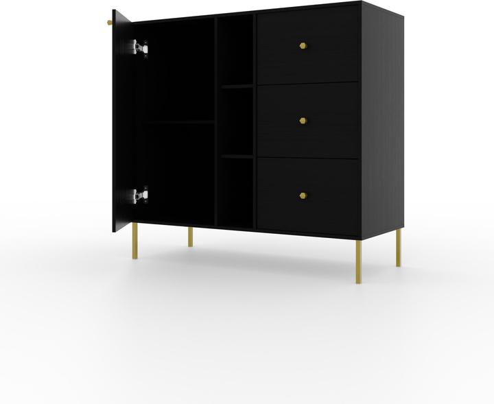 Produktbild ADRK Furniture Tili 1D 3S 3P Kommode (100.5 x 41 x 95 cm)