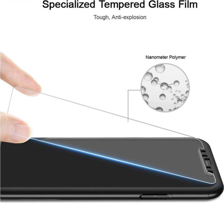 Image du produit Floveme Etui en verre blindé 360 degrés pour iPhone XS Protection intégrale (1 pièce(s), Apple iPhone XS)