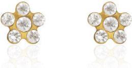 Actual product image Studex Sensitive stud earrings Daisy crystal (Stainless steel)