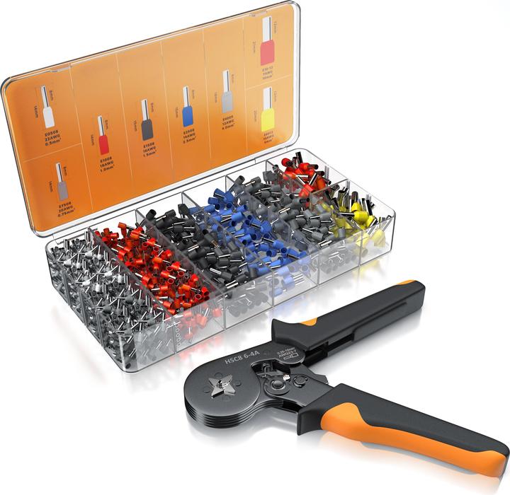 Produktbild Brandson Crimpzange mit Aderendhülsen Set (175 mm)