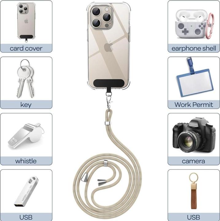 Produktbild Screenguard Universal Necklace Handykette für Smartphone Hüllen