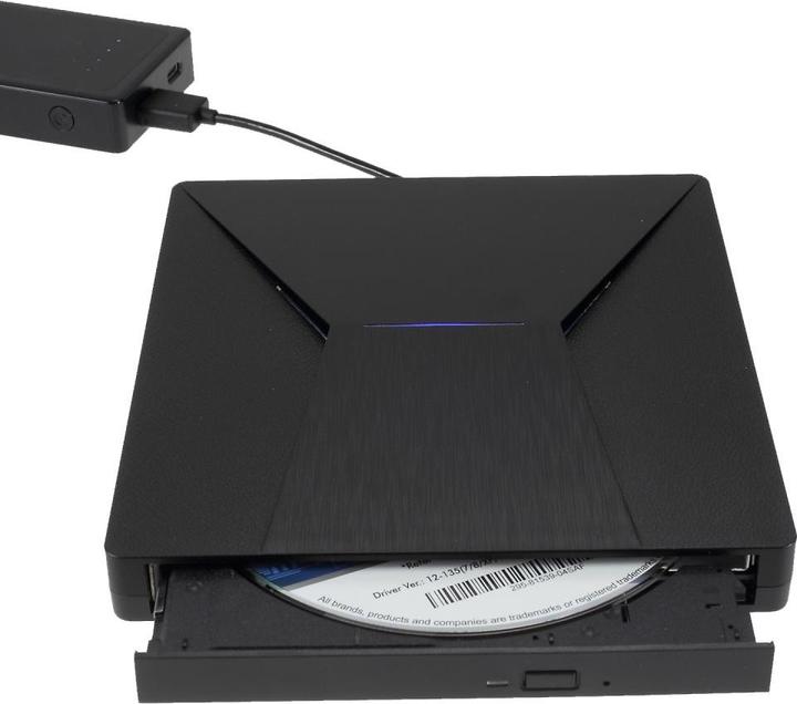 Produktbild Apfelkiste Externes Laufwerk Slim USB C & USB 3.0 CD DVD-RW (DVD Brenner, CD Brenner)