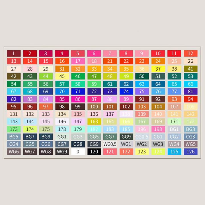 Actual product image I Am Creative Waterproof acrylic felt-tip pens (Colored, 7 mm, 168 x)