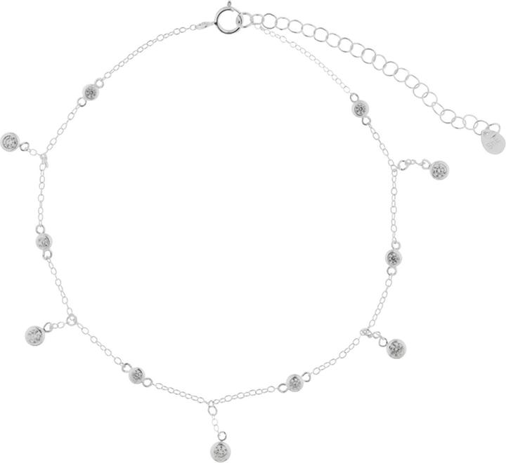Produktbild Leyda Fusskette Zirkonia (Silber 925, syntetischer Stein, 26.50 cm)