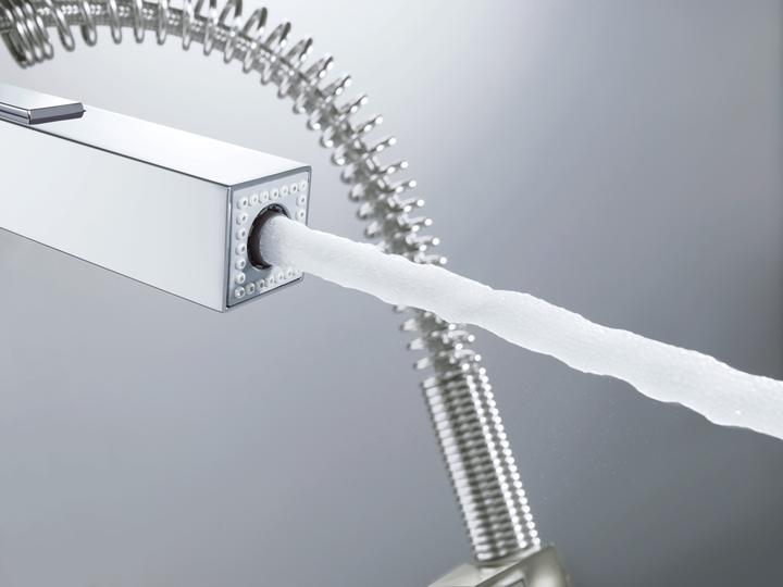 Actual product image Grohe Kitchen mixer with flexible spout Eurocube chrome gloss 31395000