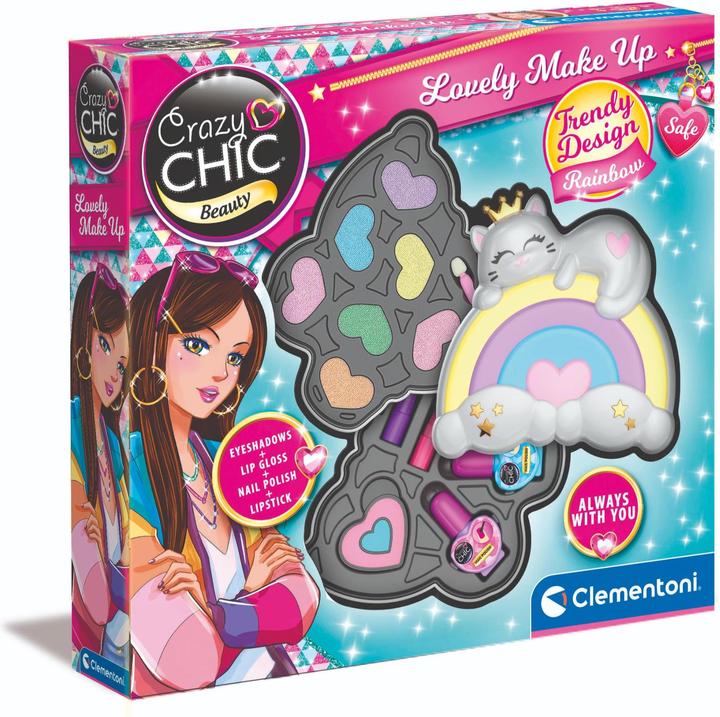 Actual product image Clementoni Crazy Chic Palette de maquillage Arc-en-ciel