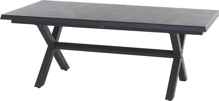 Actual product image Siena Garden Sincro Ausziehtisch 200/260x100cm matt anthrazit / HPL titan (200 cm)