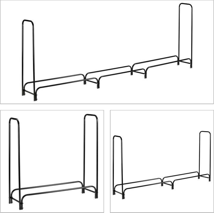 Actual product image Relaxdays Firewood shelve (370 x 38.5 x 122 cm)