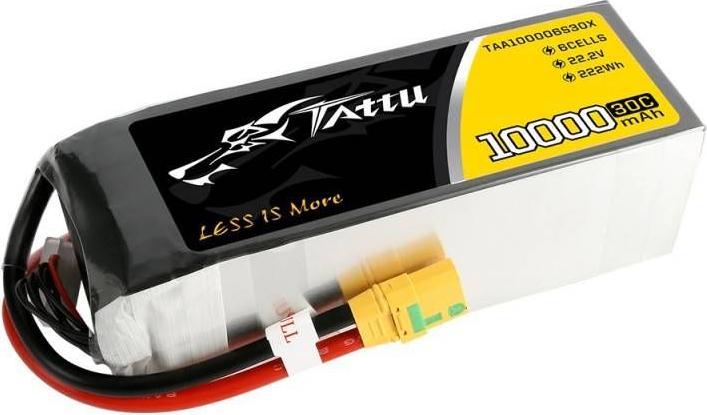 Produktbild Tattu Akumulator 10000mAh 22.2V 30C 6S1P XT90 Anti-spark Plug (22.20 V, 10000 mAh)