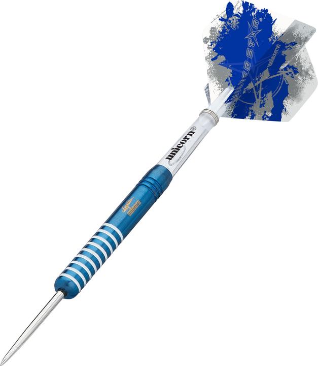 Actual product image Unicorn Silver Star Blue Gary Anderson Steel Darts 1 set (27 g)