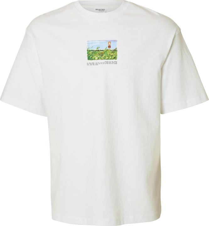 Selected Homme Print T-Shirt mit Rundhalsausschnitt (M)