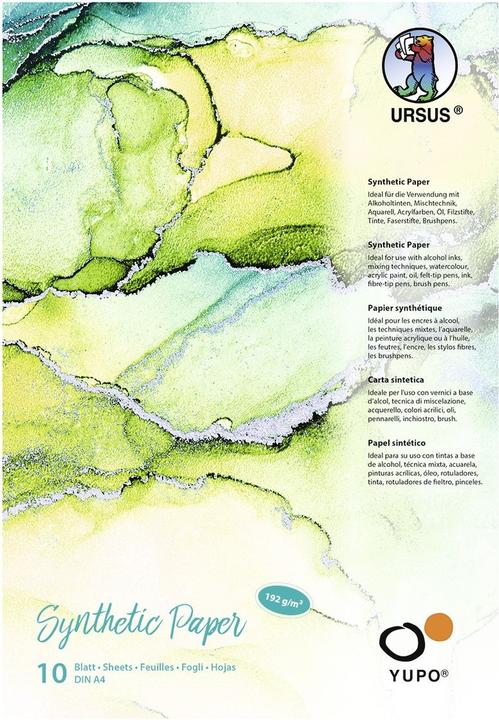 Produktbild Ursus Malblock Yupo Synthetik, A4, 10 Blatt (A4)
