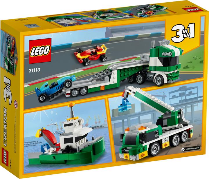 Image du produit LEGO Transporteur de voitures de course (31113, LEGO Creator 3-in-1)