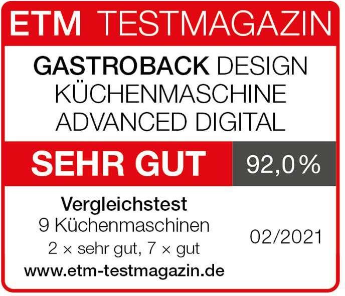 Image du produit Gastroback Processeur alimentaire Advanced Digital 40977 Silver (600 W)