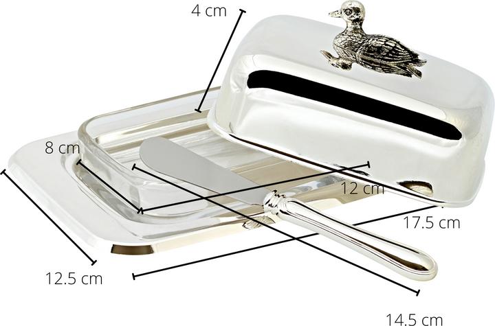 Image du produit Edzard Beurrier Canard avec couteau 18cm