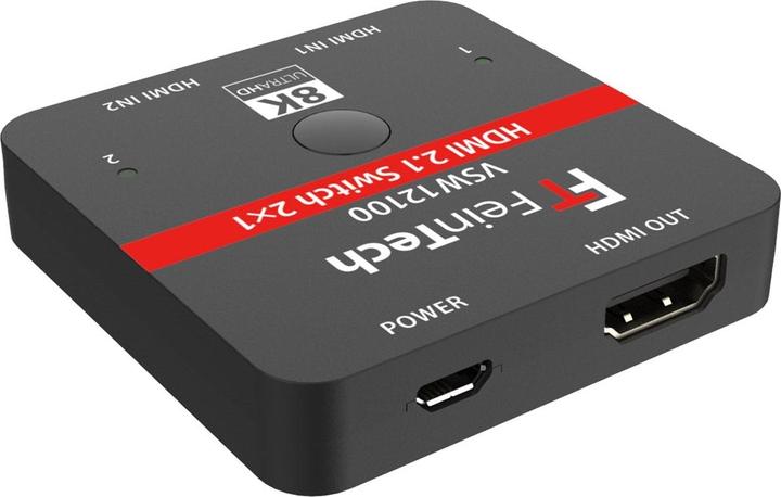 Produktbild FeinTech VSW12100 HDMI 2.1 Switch 2 In 1 Out | Auto-Switching