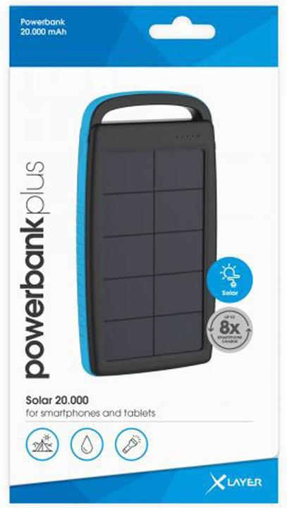 Image du produit Xlayer Chargeur solaire Powerbank (20000 mAh, 74 Wh)