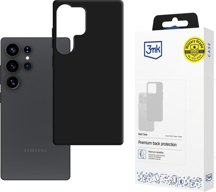 Produktbild 3MK Matt Case for Samsung Galaxy S25 Ultra - Black (Samsung Galaxy S25 Ultra)
