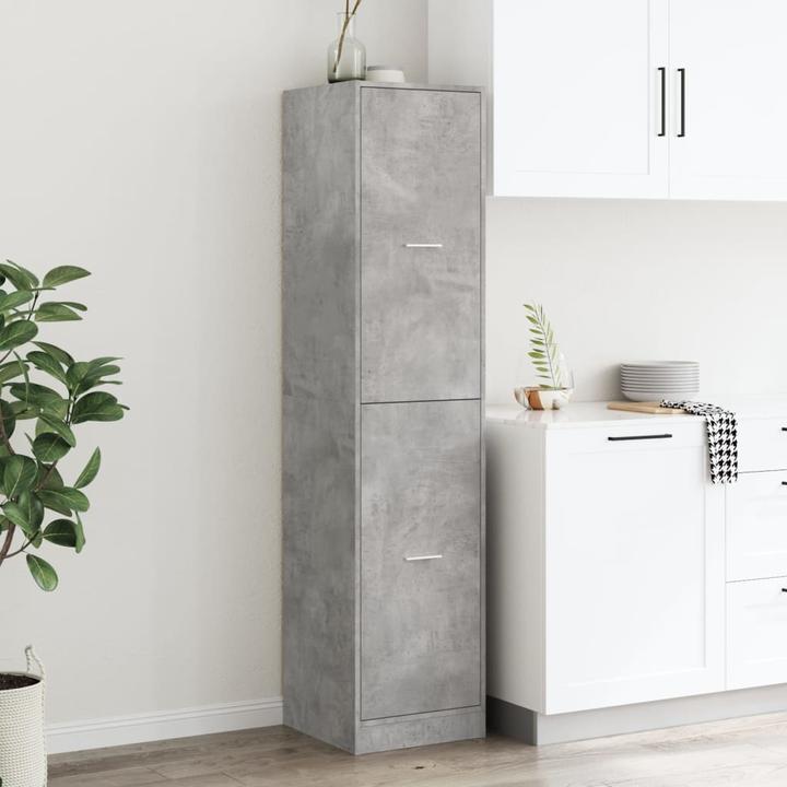 Produktbild VidaXL Apothekerschrank Ausziehschrank Hochschrank Allzweckschrank Betongrau