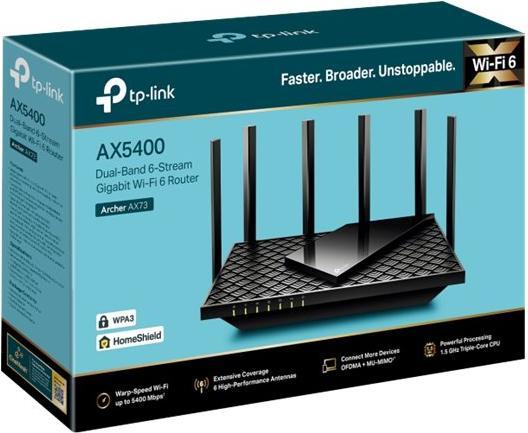 Actual product image TP-Link Archer AX73 Wi-Fi 6 Dual-Band Router AX5400