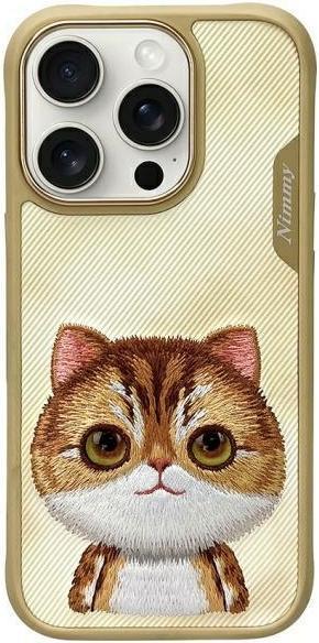 Produktbild Nimmy case iPhone 16 Pro 6.3" khaki Big Eyed Pet 2.0 Cat (Apple iPhone 16 Pro)