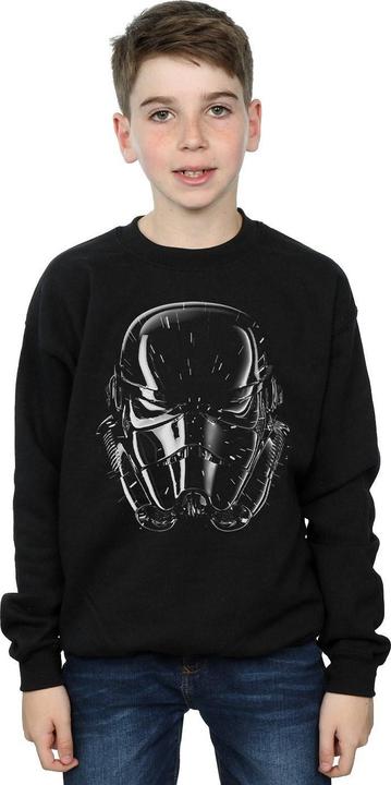Actual product image Star Wars Boys Stormtrooper Hyper Drive Helmet Sweatshirt (140, 146)