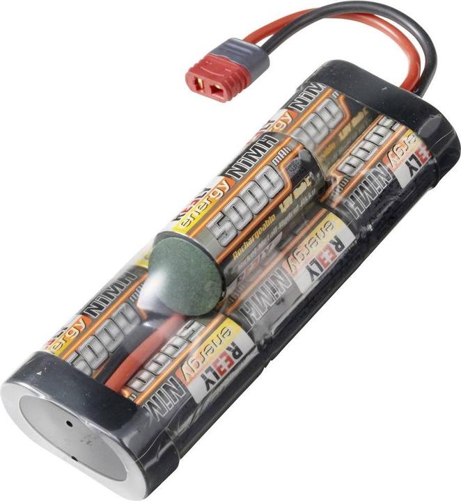 Actual product image Reely Model making battery pack (NiMh) 8.4V 5000 mAh Number of cells: 7 Sub-C Hump T-connector system (8.40 V, 5000 mAh)